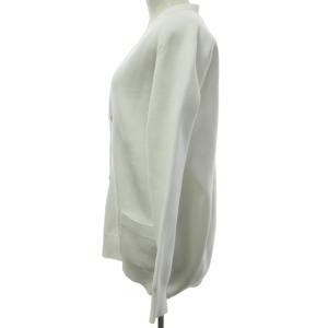 MADISONBLUE タグ付き 21SS BIG KNIT V カーディガン リブ編み ホワイト 00 約XS 0709