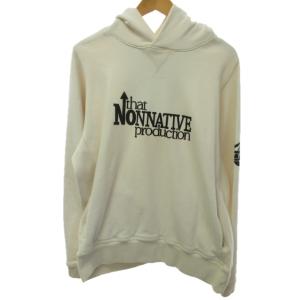近年モデル 40thコレクション パーカー フーディー トレーナー ロゴプリント NN-T4002 長袖 ベージュ 2 約M