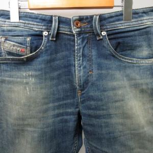 DIESEL THOMMER-T デニム ジョグジーンズ ダメージ加工 084YQ ストレッチ有 青系 ブルー系 W28 S-M 0721