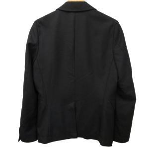 DIESEL 美品 テーラードジャケット ブレザー 2B 本切羽 黒 ブラック オレンジ S 0723 STK