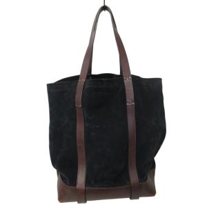 BUTTERO トートバッグ ハンドバッグ スエードレザー 大容量  紺 ネイビー 0819 GY12