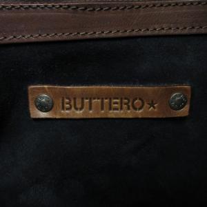 BUTTERO トートバッグ ハンドバッグ スエードレザー 大容量  紺 ネイビー 0819 GY12