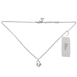 Dior D29936 ネックレス ロゴトップ シルバーカラー