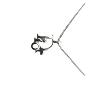 Dior D29936 ネックレス ロゴトップ シルバーカラー