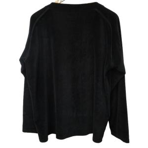 Needles 21SS Vネック ベロア カーディガン ニット セーター パピヨン ロゴ刺? 黒 ブラック M 0726