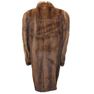 SAGA MINK 銀サガ 最高級 ミンクファーコート 毛皮 裏地総柄 ロング丈 茶色 6