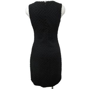 CHANEL 09A ワンピース セットアップ ジャケット ひざ丈 総柄刺繍 シルバー金具 メタルボタン ブラック