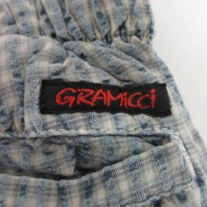 GRAMiCCi USA製 ヴィンテージ シアサッカー イージー ショートパンツ ハーフパンツ ゴムウエスト 水色 白 ホワイト ? 0821