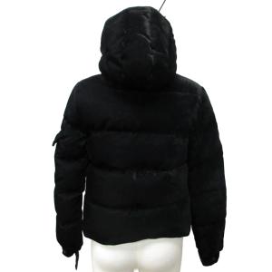 JUNYA WATANABE COMME des GARCONS AD2012 フーデットベロアダウンジャケット S ブラック