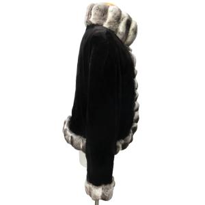 SAGA MINK 銀サガ シェアードミンク×チンチラ ファーコート ジャケット 皮 茶色