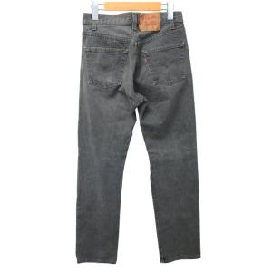 Levi's 501-0658 ヴィンテージ 先染めブラックデニムパンツ ストレート W29 インディゴ