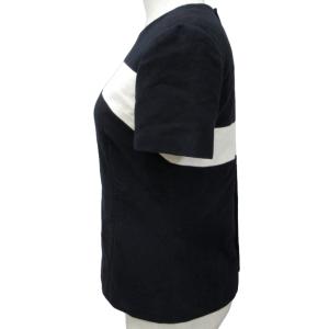 CHANEL ヴィンテージ カットソー シルク ココマーク 38 ネイビー