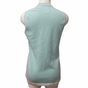 CHANEL 90s 99C ヴィンテージ カシミヤ カーディガン ニット ココマークボタン 38 ブルー系