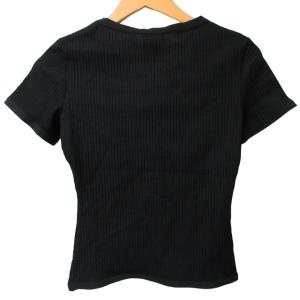 CHANEL 98C 90s ヴィンテージ チビTシャツ マイヨ素材 ココマーク 94305 ストレッチ ブラック