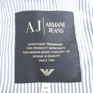 ARMANI JEANS トレンチコート ジャケット ベルト付 国内正規 黒 ブラック ? 0901