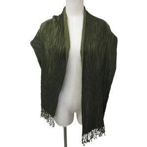 FENDI プリーツストール マフラー イタリア製 緑 グリーン 0902