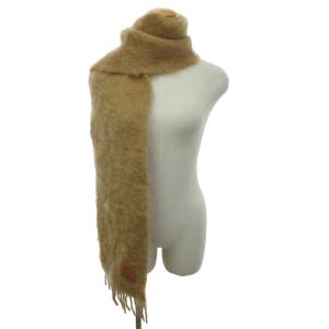 LOEWE 28003861 マフラー ストール モヘヤ ブラウン