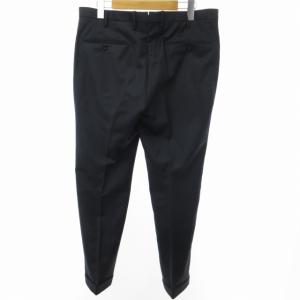 INCOTEX 美品 SUPER100S スラックス テーパードパンツ ウール ストレート 紺 ネイビー 48 約L 0911