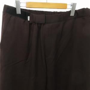 Graphpaper レショップ別注 近年 タイプライターシェフパンツ ワイドパンツ ベルクロ ボルドー F 0911