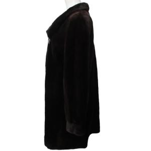 SAGA MINK 銀サガ 美品 シェアードミンク コート ジャケット ファー 毛皮 茶系 ブラウン 約?-L 0915 SOR