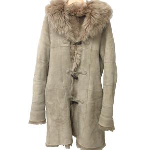 ムートンコート ジャケット 48 ベージュ