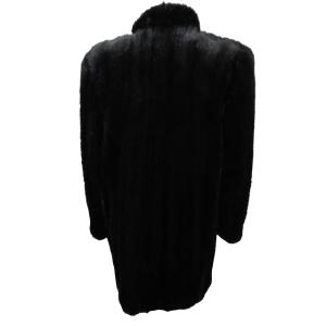 SAGA MINK 銀サガ 美品 ミンクコート ジャケット 毛皮 逆毛 黒 ブラック 11 約M?L 0927 IBO44