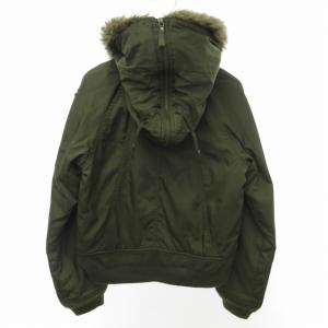 DIESEL ブルゾン 中綿ジャケット コート フェイクファー カーキ XS 1007 IBO44