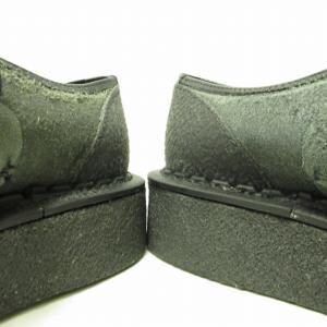 GEORGE COX ×コムデギャルソン レザー ドレスシューズ スエード ラバーソール グレー 3 約24?p 1006 IBO44