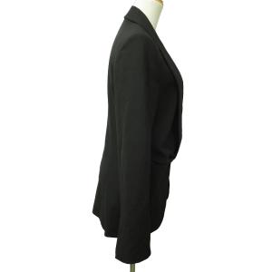 Off-White 22AW テーラードジャケット ブレザー 1B イタリア製 ストレッチ有 黒 ブラック 42 約L 1006 IBO44