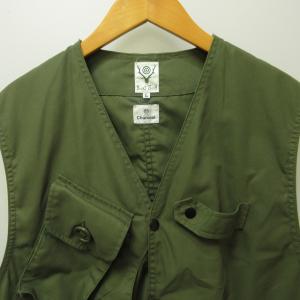 South2 West8 ×Charcoal TOKYO 別注 近年モデル ミリタリー ベスト カーキ L 1013