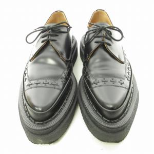 GEORGE COX ×サカイ 21AW レザードレスシューズ オックスフォード クレープソール 8 ブラック