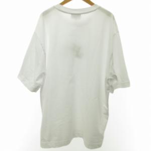Maison Kitsuné 極美品 フラワーズ Tシャツ カットソー ジャージー素材 半袖 ロゴ LM00115KJ0119 白 ホワイト L 1010