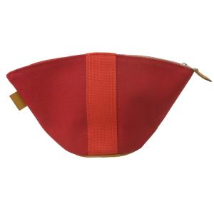 HERMES 102544M パルミール ミニポーチ キャンバス レッド