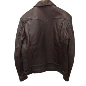 Levi's ヴィンテージ カウレザー シングルライダース 70853-00 ブラウン L 1019 STK