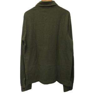 RRL RALPH LAUREN プルオーバーシャツ カットソー ヴィンテージ加工 ハーフボタン 長袖 カーキ系 S 1019 STK