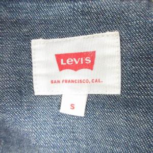 Levi's 近年モデル デニム ウエスタンシャツ 長袖 インディゴブルー S 1021 STK