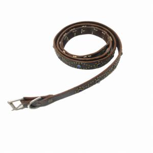 TENDERLOIN ×HTC×PORTER T-STUD BELT スタッズ ナローベルト レザー 茶 M