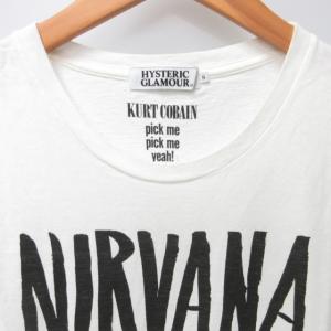HYSTERIC GLAMOUR NIRVANA カートコバーン Tシャツ カットソー 半袖 国内正規品 白 ホワイト S 1028 STK