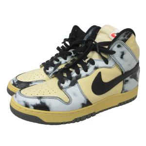 Dunk High Black Acid Wash スニーカー イエロー ブラック
