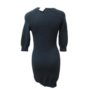 Ron Herman タグ付 ニット セーター ワンピース チュニック 紺 ネイビー XS 1128 IBO44