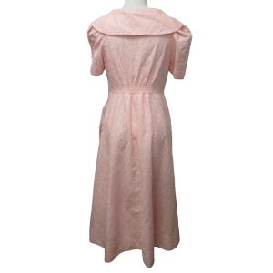 CELFORD タグ付き CWF0221052 22SS モノグラム エンブ ワンピース インナー付き ロング丈 半袖 ピンク 36 S 1115