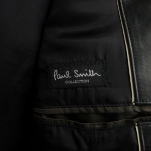 Paul Smith COLLECTION PC-MN-67319 カウレザーテーラードジャケット ブラック