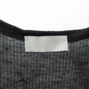 DIOR HOMME エディ期 06SS タンクトップ カットソー シルク混 6EH3076181 黒 ブラック XS 1026 STK