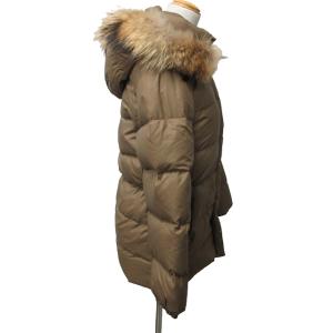 MONCLER 68959 ダウンコート ラクーンファー 00 ブラウン