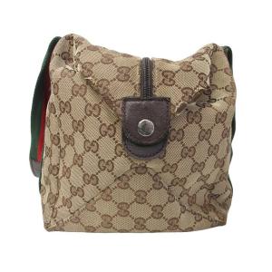 GUCCI 235135 シェリーライン GGキャンバス ミニボストンバッグ ベージュ