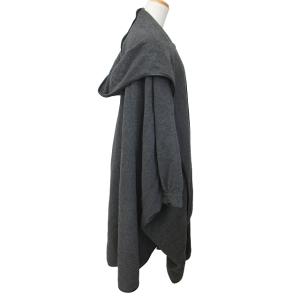 CLANE 美品 SHAWL HOOD BALLOON COAT バルーンコート ジャケット 15101-0101 グレー F 1103