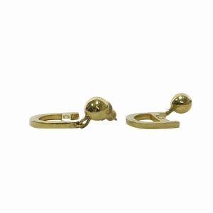 Christian Dior Dロゴ ピアス イヤリング アクセサリー ゴールドカラー 金色 1112