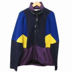 sacai 21AW Wool Knit Hoodie ブルゾン 切替 21-02633M マルチカラー