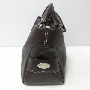 CELINE ハンドバッグ レザー ブラウン
