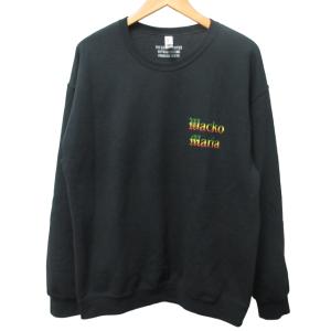 WACKO MARIA トレーナー マリア プリント 裏起毛 L ブラック